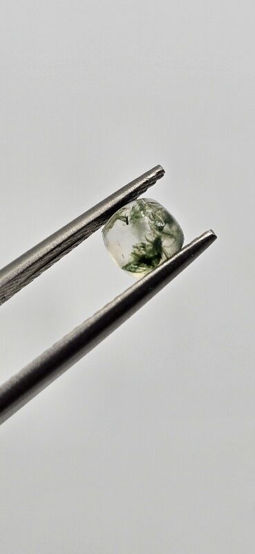 5mm square cushion moss agate cabochon, high quality