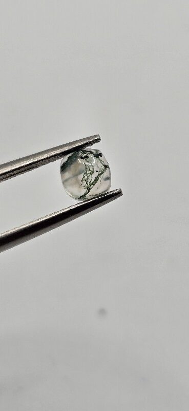 5mm square cushion moss agate cabochon, high quality