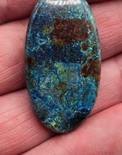 39x21mm Shattuckite cabochon