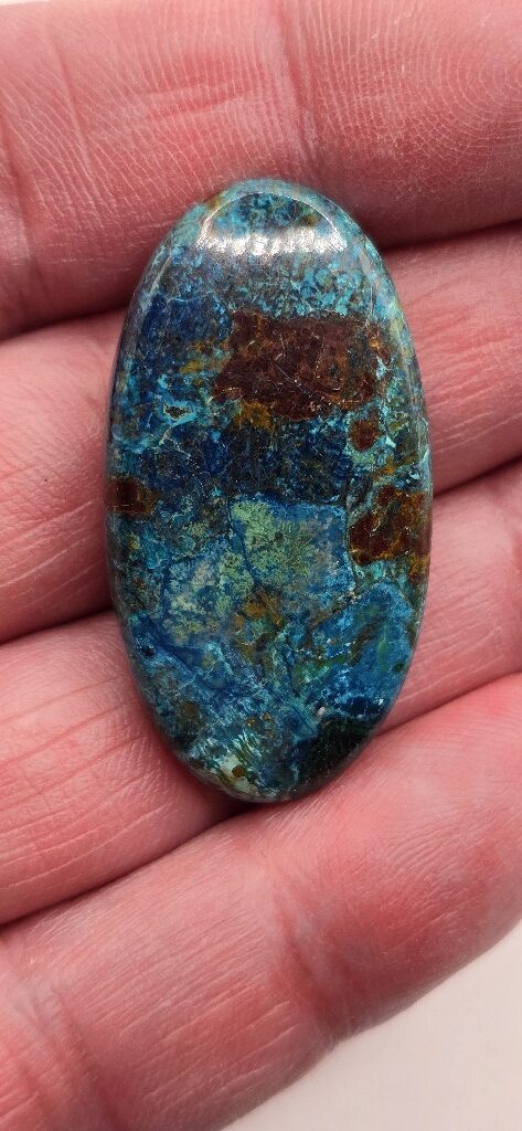 39x21mm Shattuckite cabochon