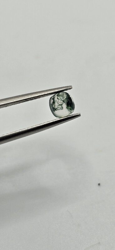 5mm square cushion moss agate cabochon, high quality