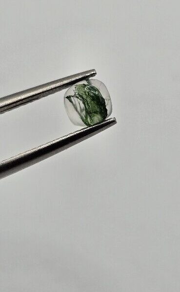 5mm square cushion moss agate cabochon, high quality
