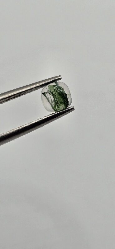 5mm square cushion moss agate cabochon, high quality