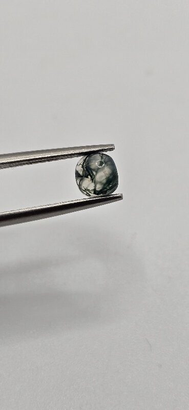 5mm square cushion moss agate cabochon, high quality