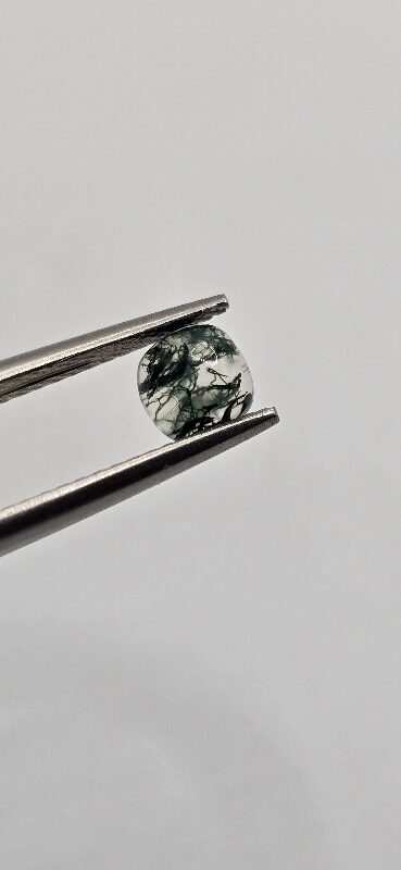 5mm square cushion moss agate cabochon, high quality