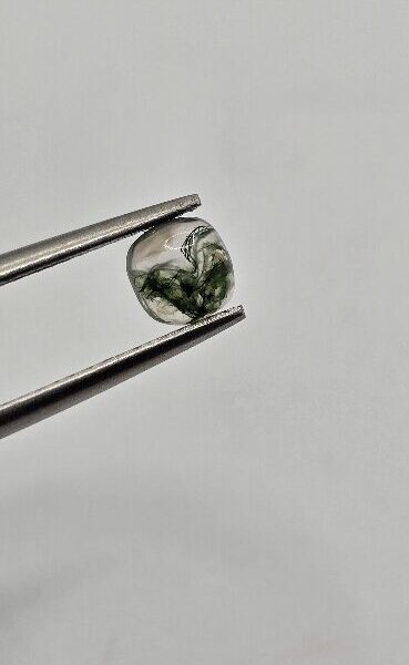 5mm square cushion moss agate cabochon, high quality