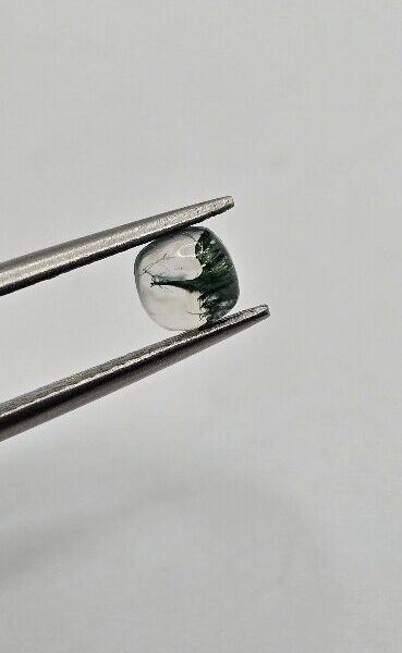 5mm square cushion moss agate cabochon, high quality