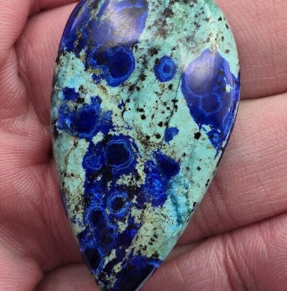 46x26mm AAA azurite cabochon