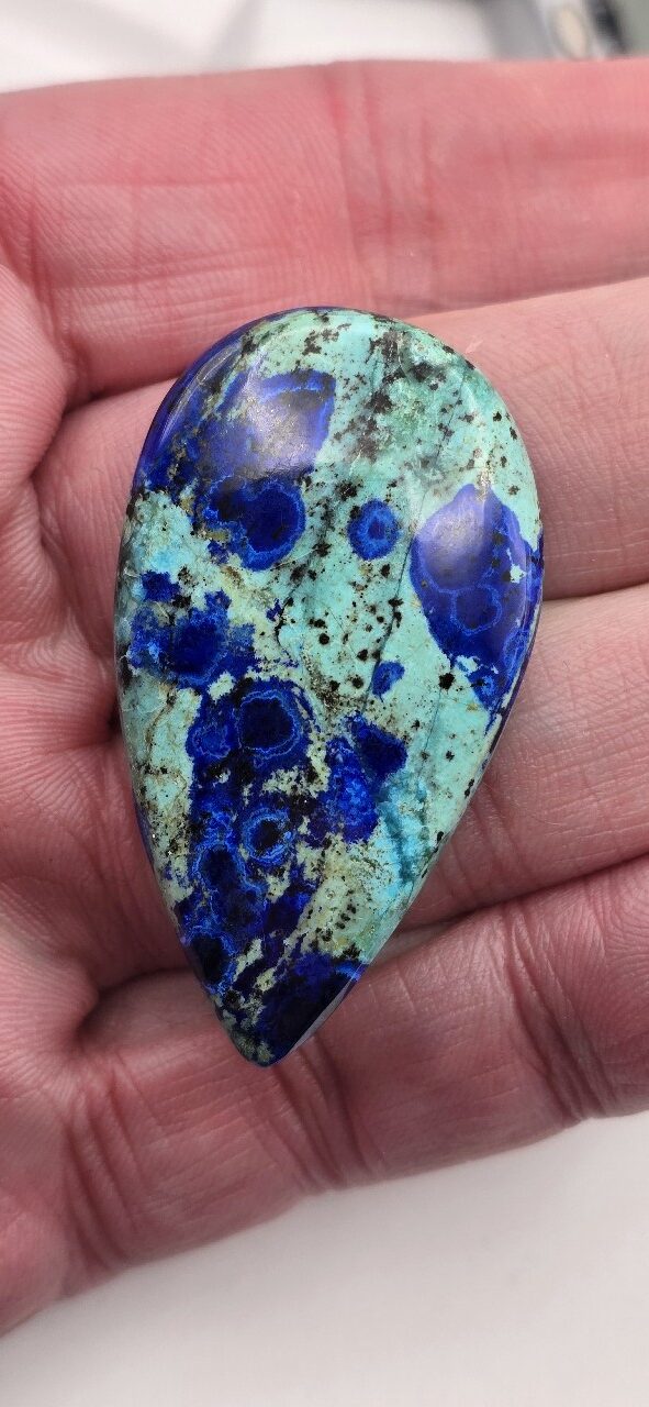 46x26mm AAA azurite cabochon