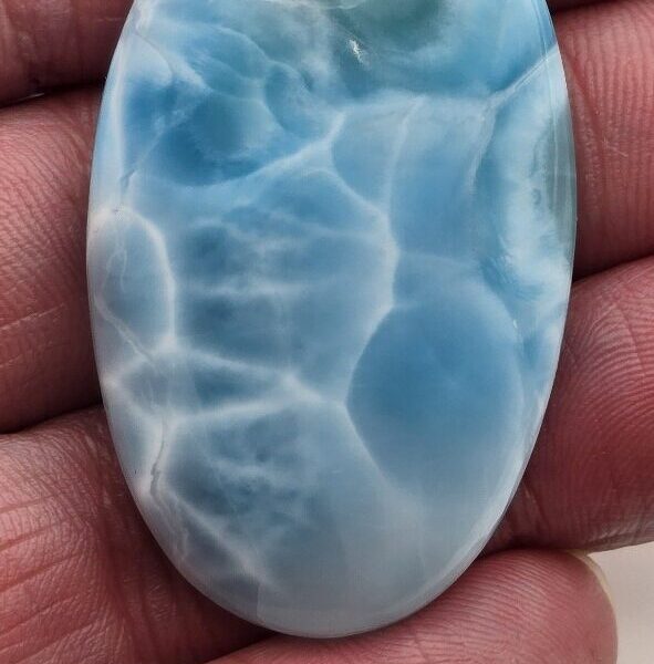 48x29mm AAA-grade larimar cabochon