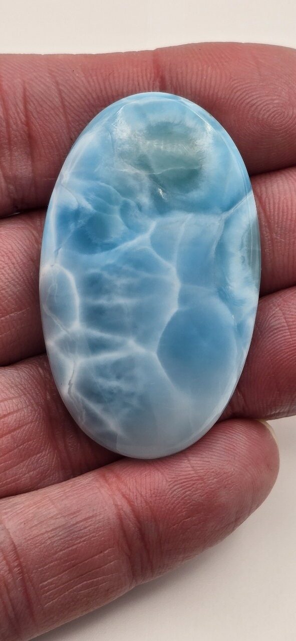 48x29mm AAA-grade larimar cabochon