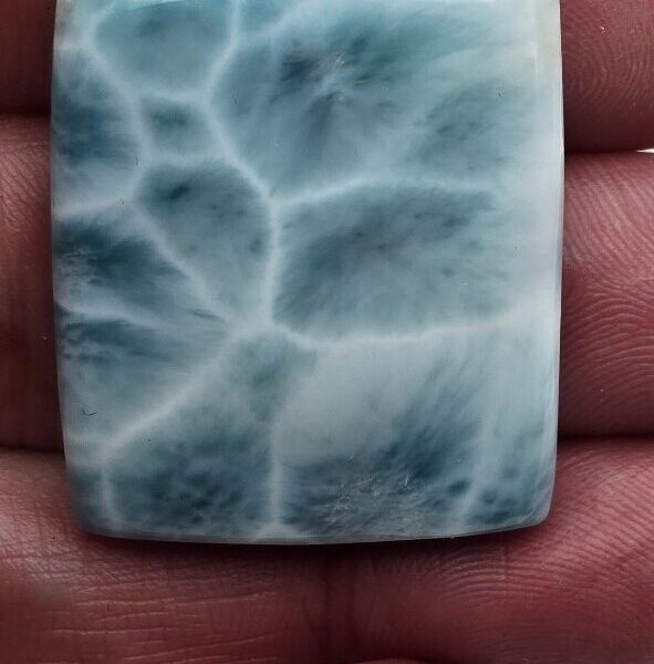33x28mm AAA-grade larimar cabochon