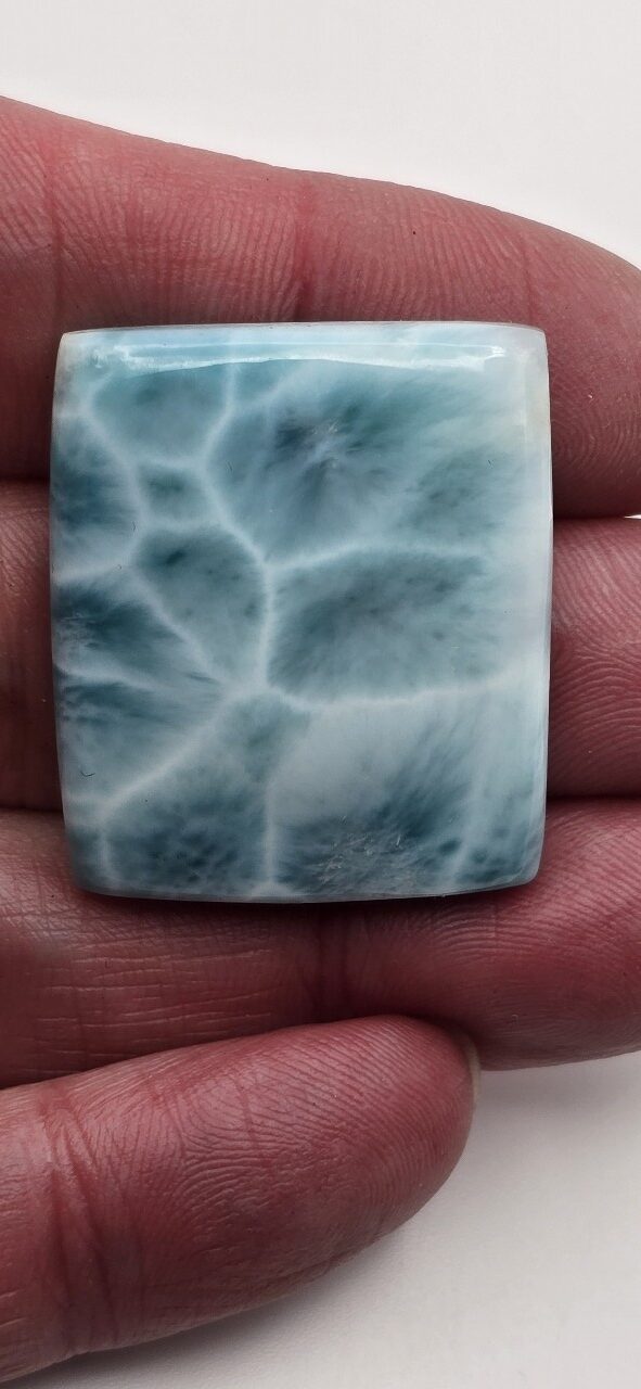33x28mm AAA-grade larimar cabochon