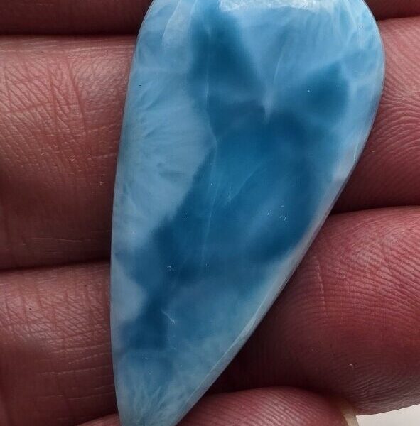 44x20mm AAA-grade larimar cabochon