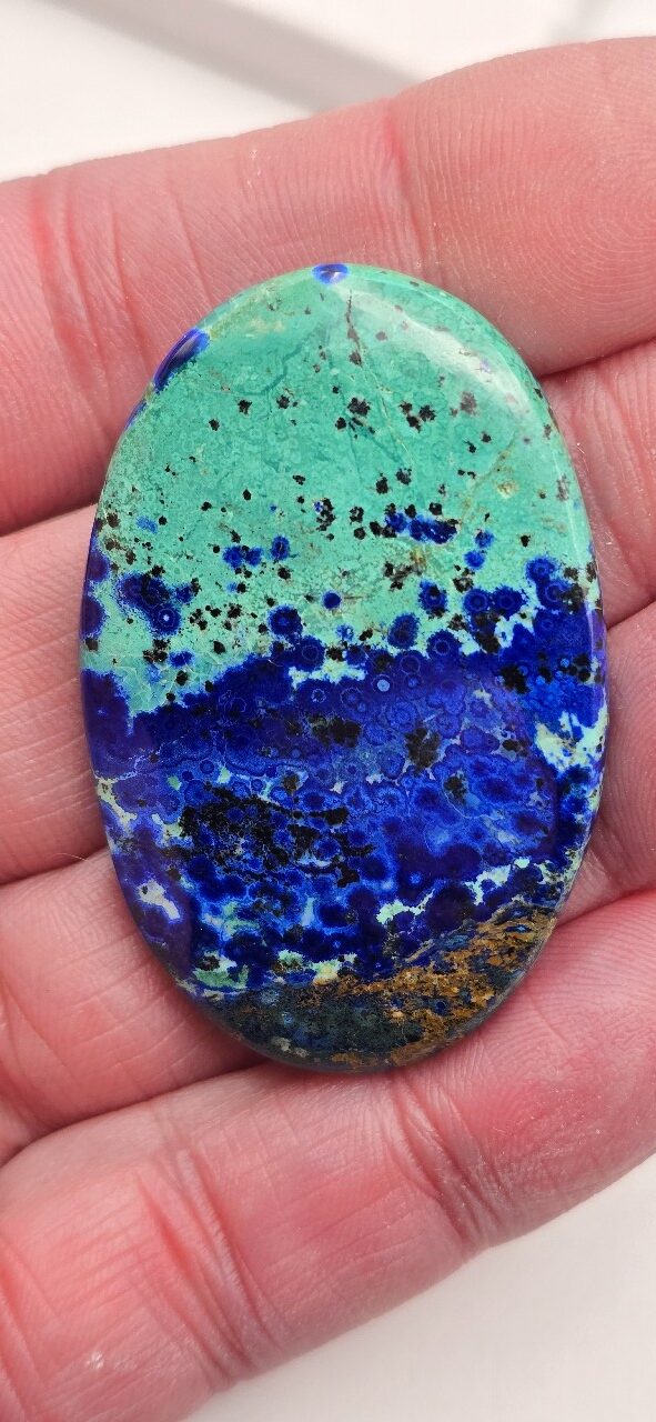 51x33mm AAA azurite cabochon