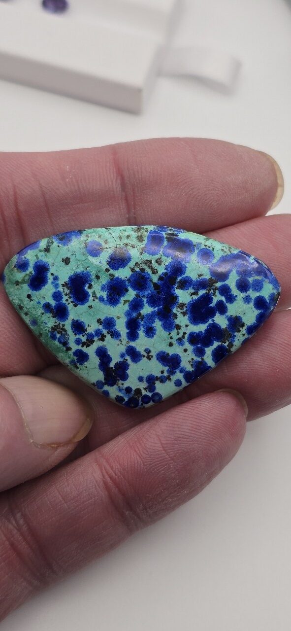 47x31mm AAA azurite cabochon
