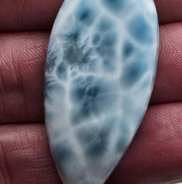 50x23mm AAA-grade larimar cabochon