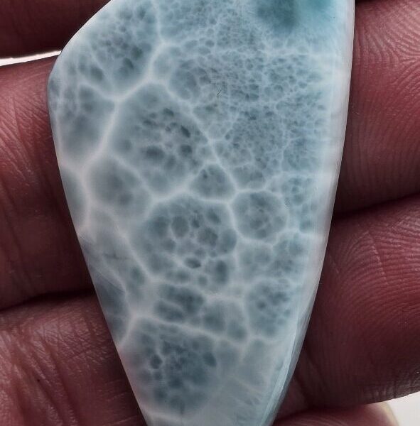 50x25mm AAA-grade larimar cabochon