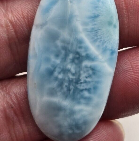 45x22mm AAA-grade larimar cabochon