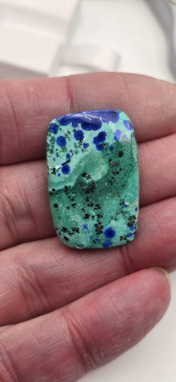 31x21mm AAA azurite cabochon