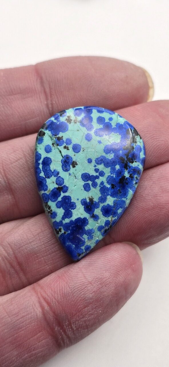 36x26mm AAA azurite cabochon