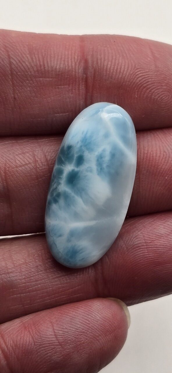 32x15mm AAA-grade larimar cabochon