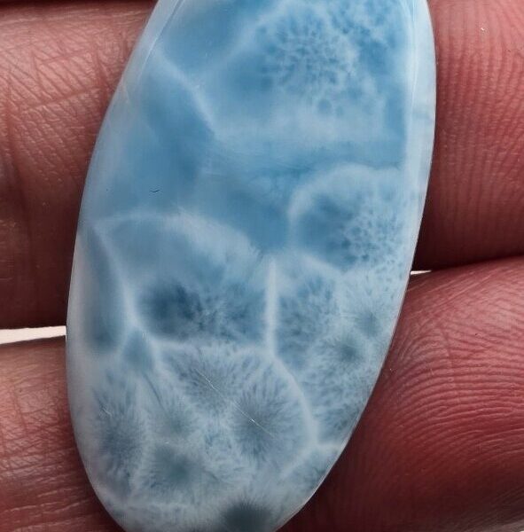40x20mm AAA-grade larimar cabochon