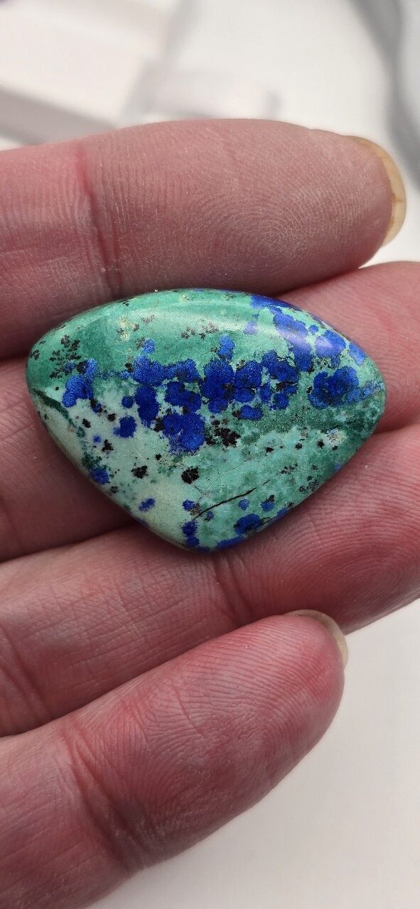 33x24mm AAA azurite cabochon