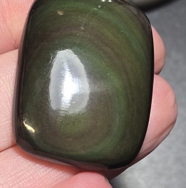 39x30mm rainbow obsidian cabochon