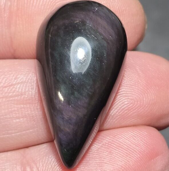 33x18mm rainbow obsidian cabochon