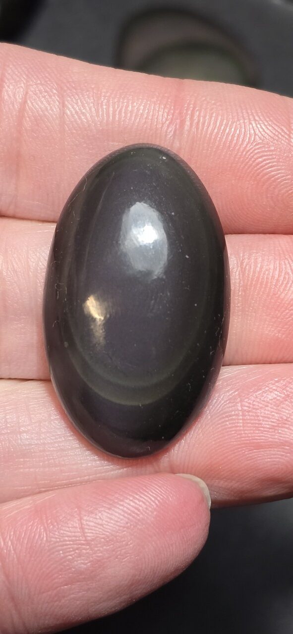 38x22mm rainbow obsidian cabochon