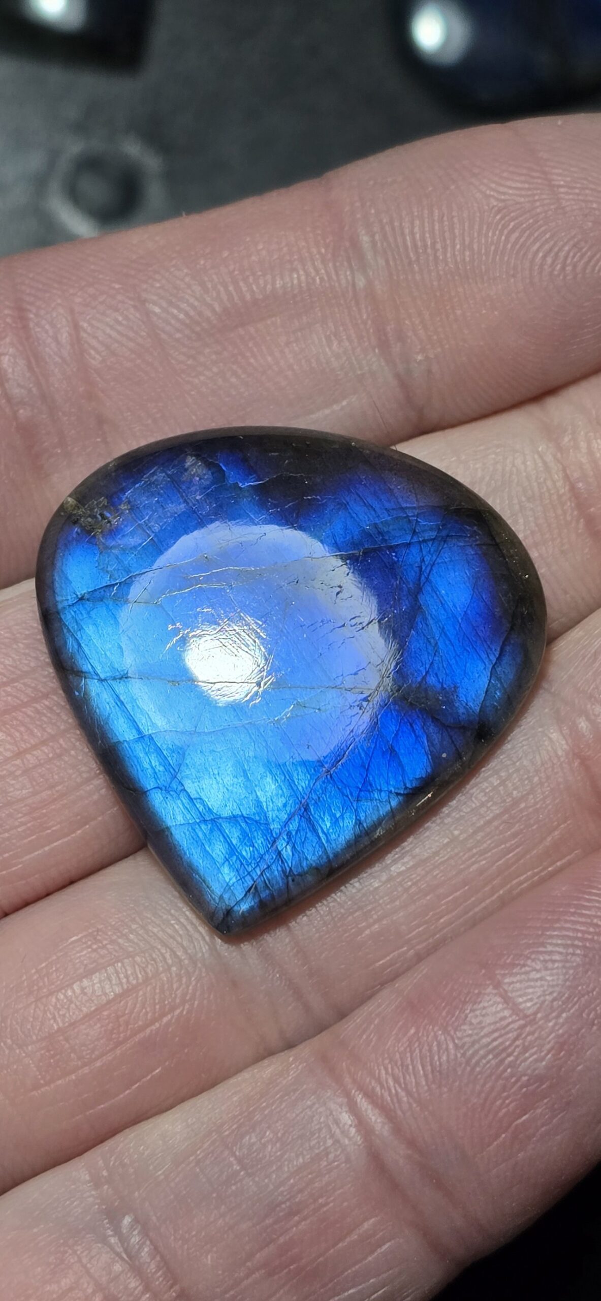 33x33mm blue labradorite cabochon