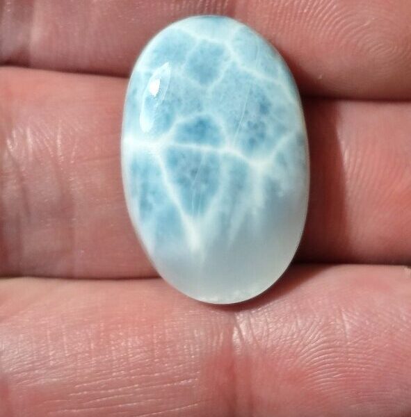 27x17mm AAA-grade larimar cabochon