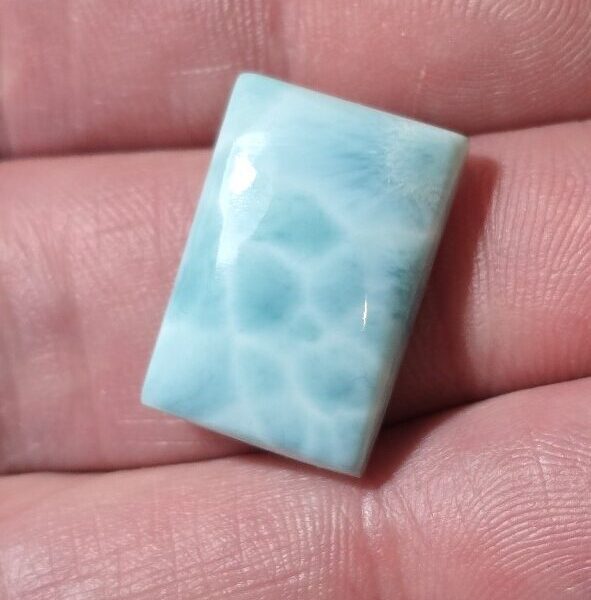 21x14mm AAA-grade larimar cabochon