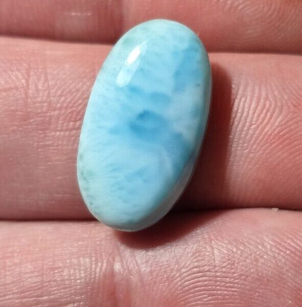 22x12mm AAA-grade larimar cabochon
