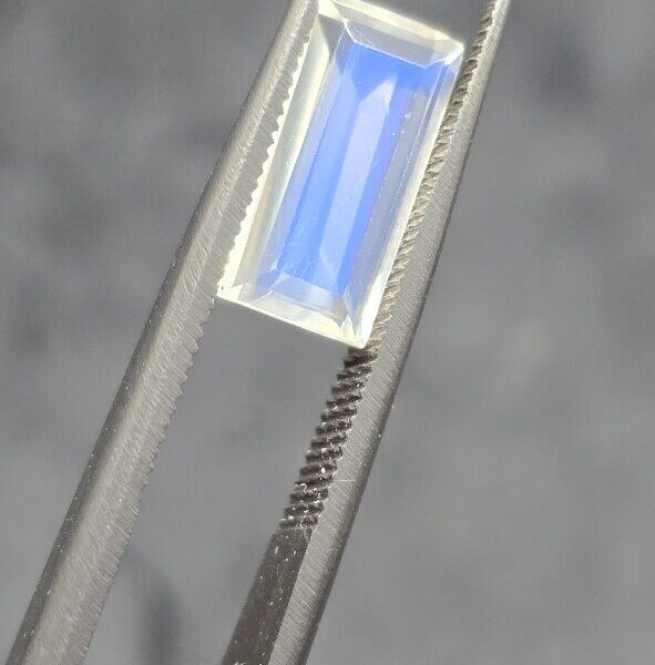 12.03x5.96x3.36mm gem-grade blue moonstone facet