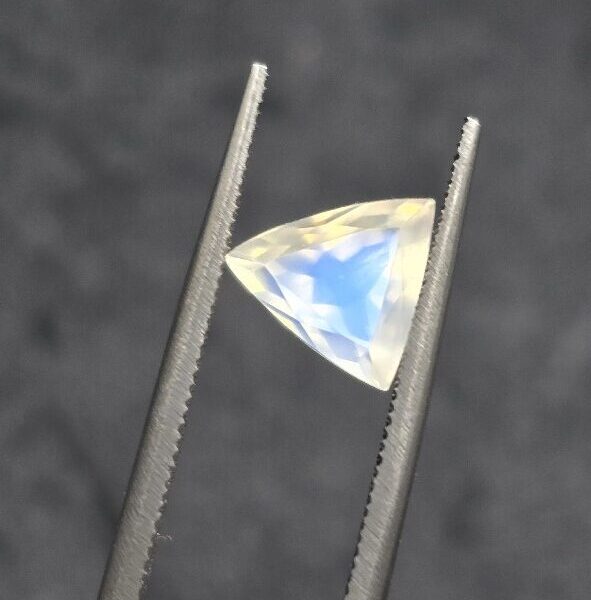 8.26x7.84x6.00mm gem-grade blue moonstone facet