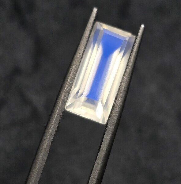 14.36x6.57x6.01mm gem-grade blue moonstone facet