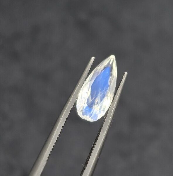 13.79x5.97x4.46mm gem-grade blue moonstone facet