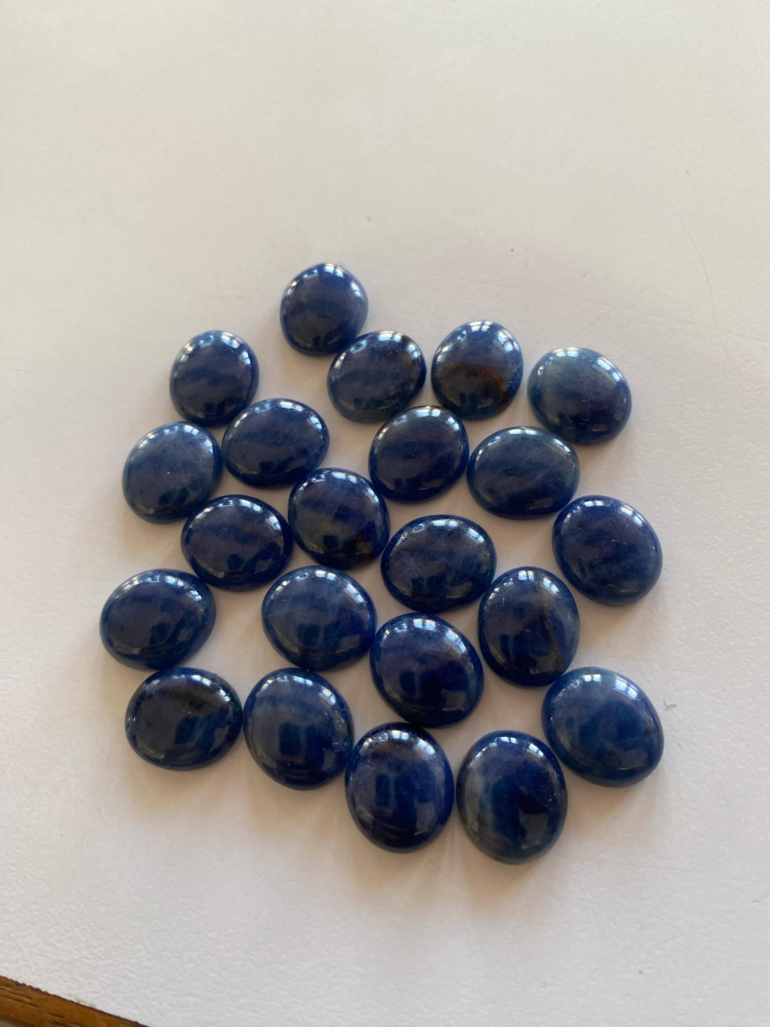 14x12mm unheated oval sapphire cabochon