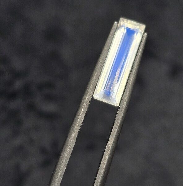 15.58x4.72x4.00mm gem-grade blue moonstone facet