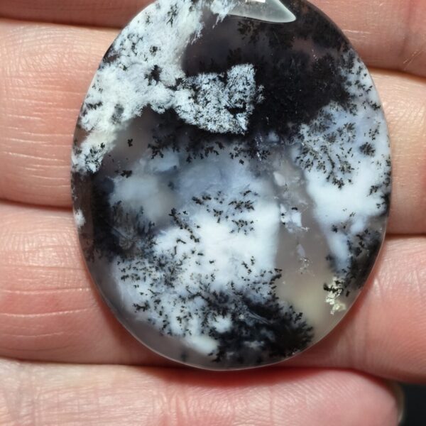 40x33mm Dendritic chalcedony cabochon