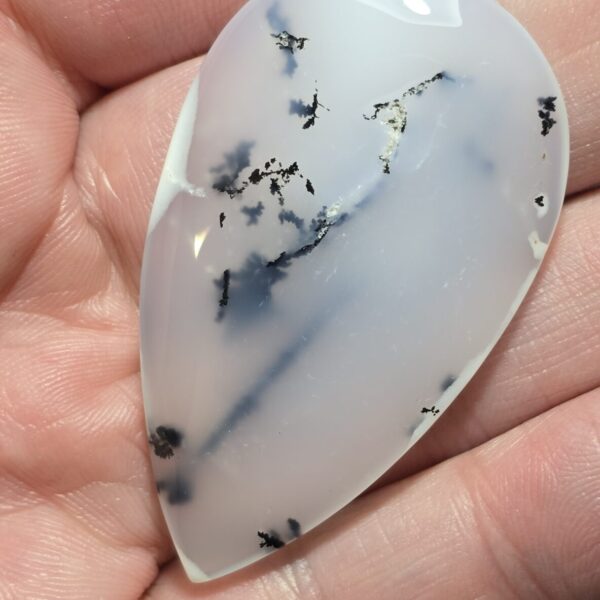 52x30mm Dendritic chalcedony cabochon