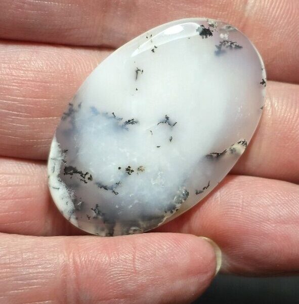 43x29mm Dendritic chalcedony cabochon
