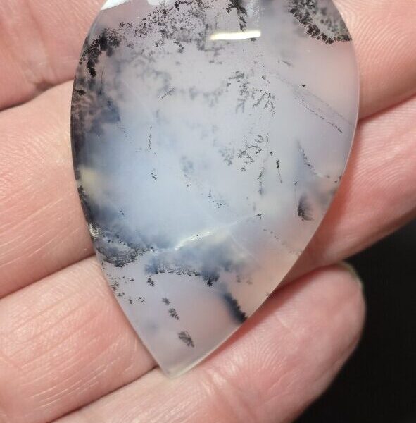 55x35mm Dendritic chalcedony cabochon