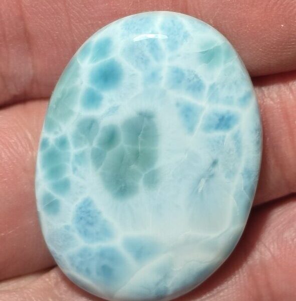 36x26mm AAA-grade larimar cabochon