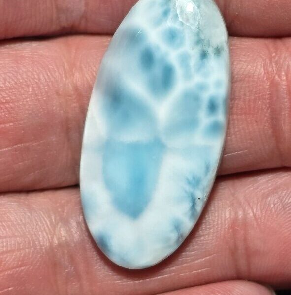 38x19mm AAA-grade larimar cabochon