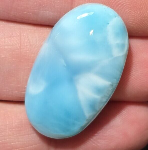 35x20mm AAA-grade larimar cabochon