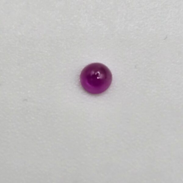 2.69mm round high quality Mozambique ruby cabochon