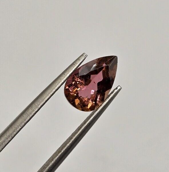 9.03x5.69x3.60mm pear Brazilian tourmaline facet